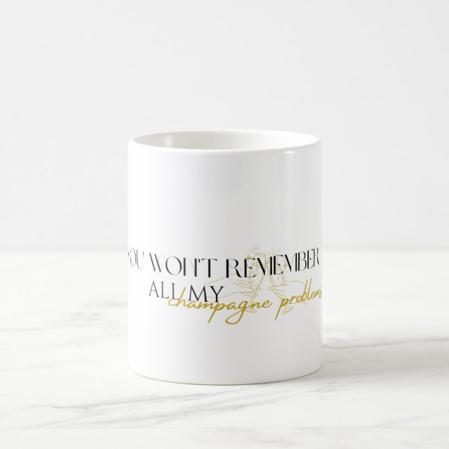Taza De Café problemas de champán (Centro)