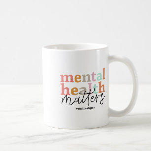 Taza De Café Problemas de salud Sensibilización Psicóloga Retro