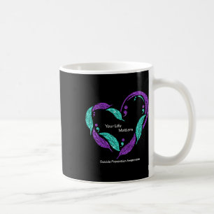 Taza De Café Problemas de vida Semicolón Prevención del suicidi