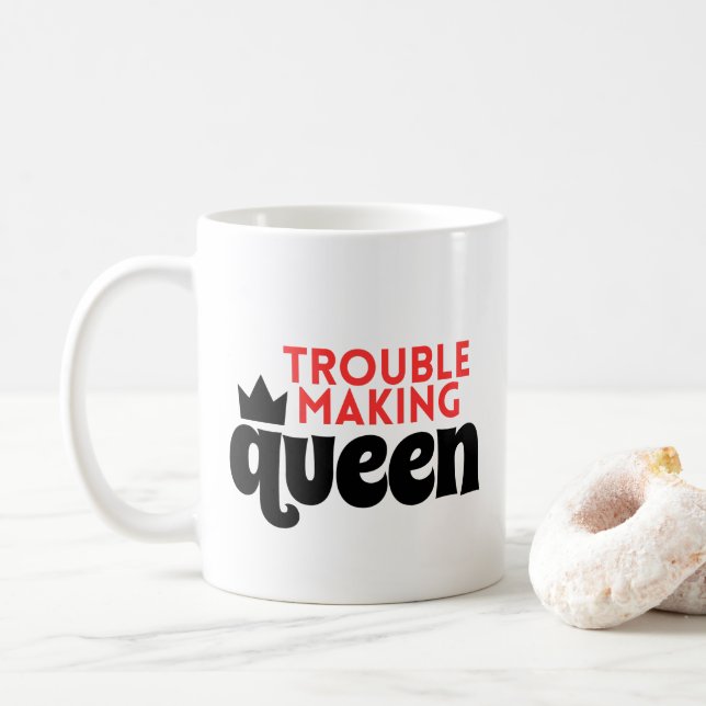 TAZA DE CAFÉ PROBLEMAS PARA LA REINA MUG (Con donut)