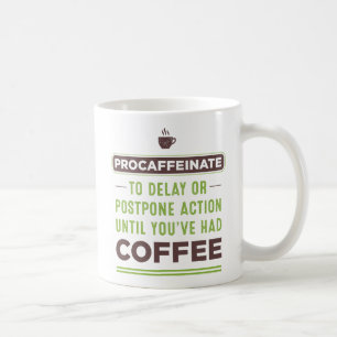 Taza De Café PROCAFFEINATE Definición Café Mug