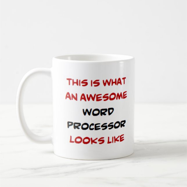 Taza De Café procesador de texto, impresionante (Izquierda)