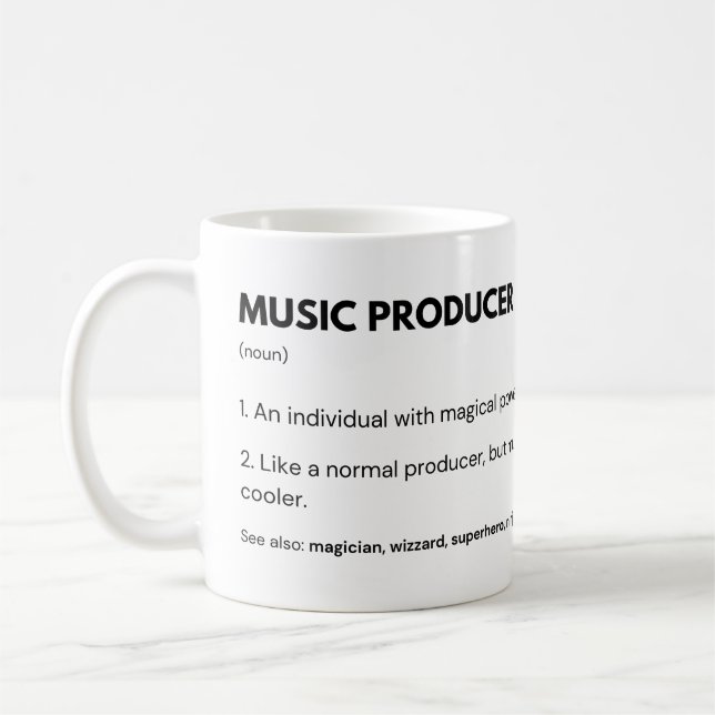 Taza De Café Productor De Música E Ingeniero De Audio (Izquierda)