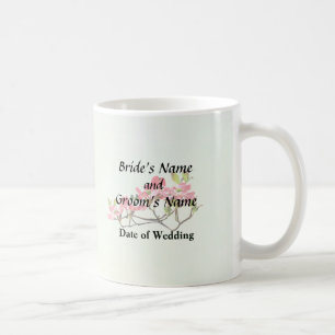 Taza De Café Productos de boda de flor de cerezo rosa