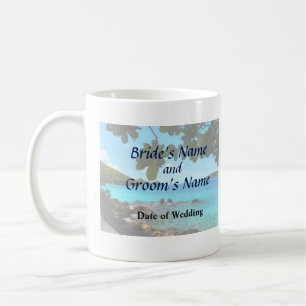 Taza De Café Productos para bodas en Peaceful Beach St. Thomas