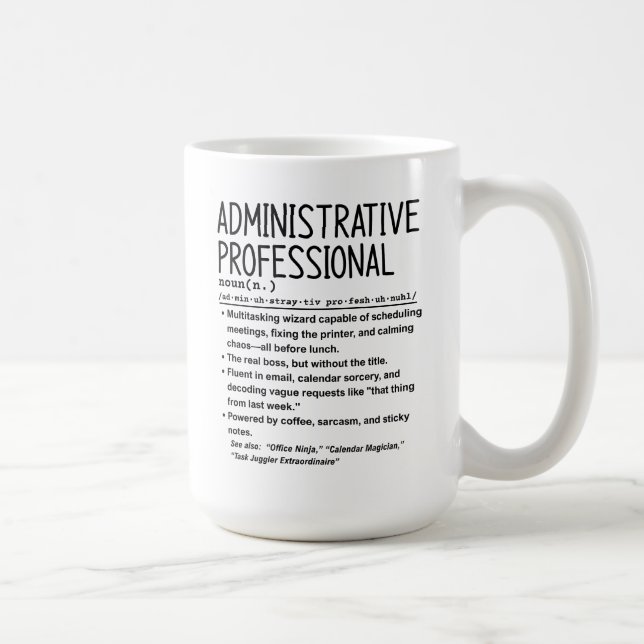 Taza De Café Profesional administrativo (Derecha)