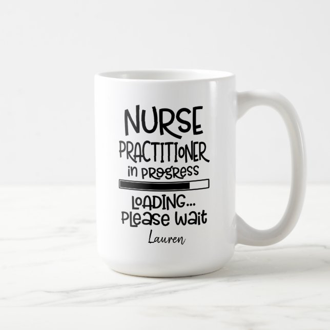 Taza De Café Profesional de enfermería de estudiante divertida  (Derecha)