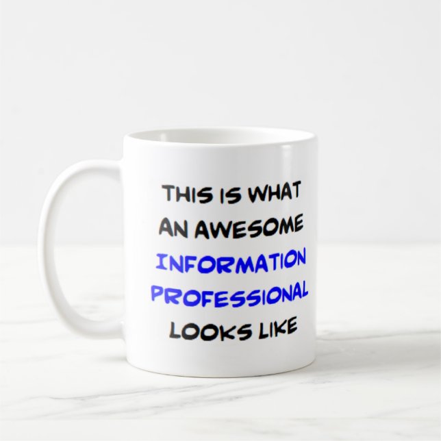 Taza De Café profesional de la información, impresionante (Izquierda)