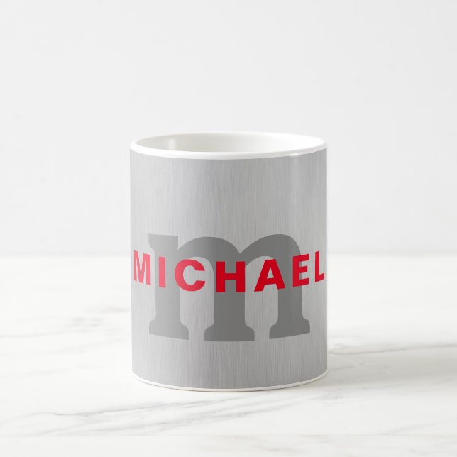 Taza De Café Profesional de monograma inicial añada su nombre (Centro)