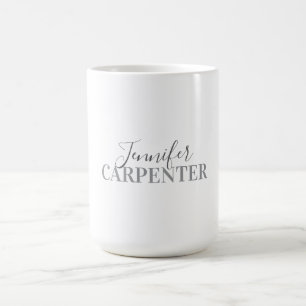 Taza De Café Profesional elegante moderno minimalista sencillo