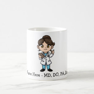 Taza De Café Profesional médico lindo personalizado
