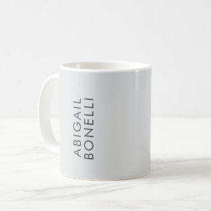 Taza De Café Profesional minimalista moderno nombre propio llan