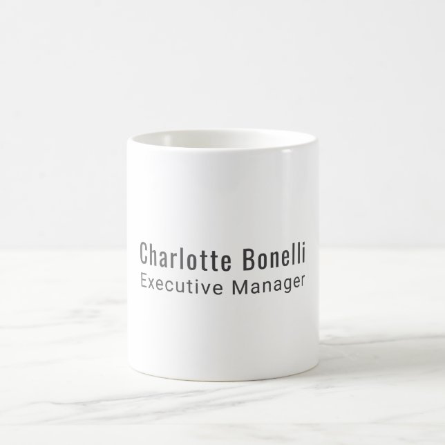 Taza De Café Profesional Minimalista Moderno Plano  (Centro)