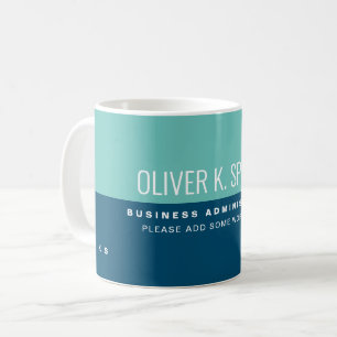 Taza De Café Profesional (negocios) 2-Tone Blue