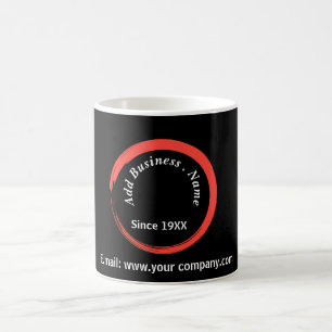 Taza De Café Profesional negro moderno personalizado
