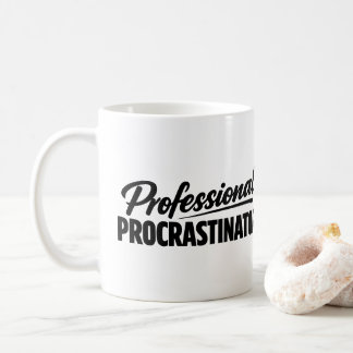 Taza De Café Profesional Procrastinador Humor Divertido