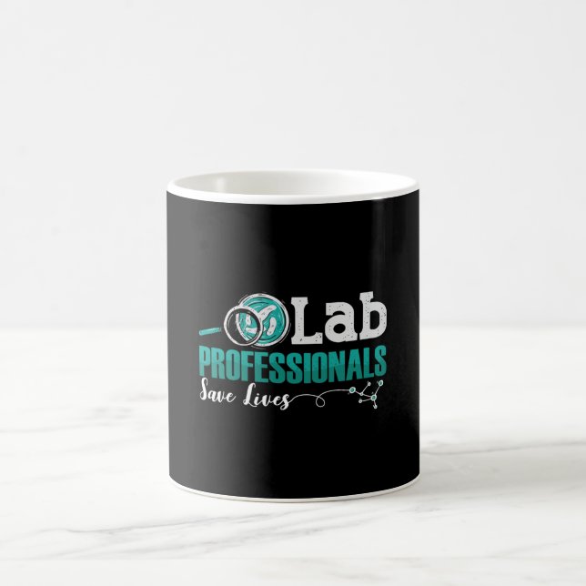 Taza De Café Profesionales de laboratorio salvan vidas de técni (Centro)