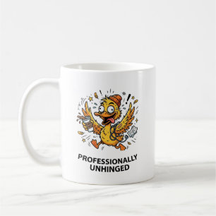 Taza De Café Profesionalmente Desquiciado - Humor Divertido de
