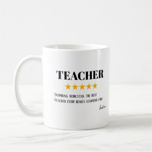 Taza De Café Profesor 5 Star Review   Increíble regalo de profe