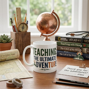 Taza De Café Profesor al aire libre aventura definitiva