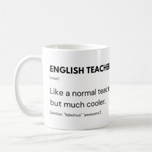 Taza De Café Profesor Cool de inglés y educador