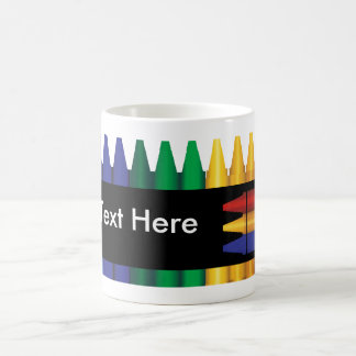 Taza De Café Profesor Crayon Design Personalizado Mug 2
