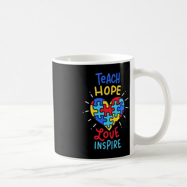 Taza De Café Profesor de Autism Awareness (Derecha)