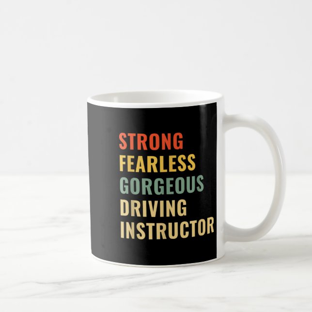 Taza De Café Profesor de autoescuela instructor de conducción  (Derecha)