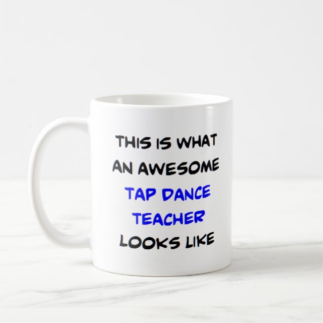Taza De Café profesor de baile de golpecitos, impresionante (Izquierda)