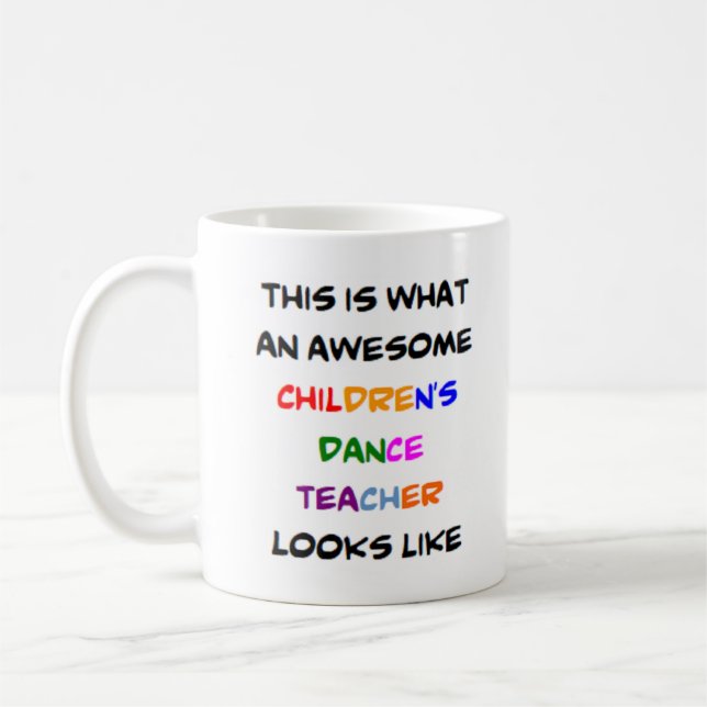 Taza De Café profesor de baile infantil, genial (Izquierda)
