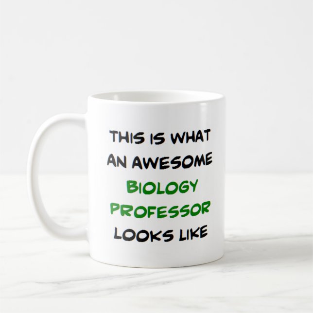 Taza De Café profesor de biología, impresionante (Izquierda)