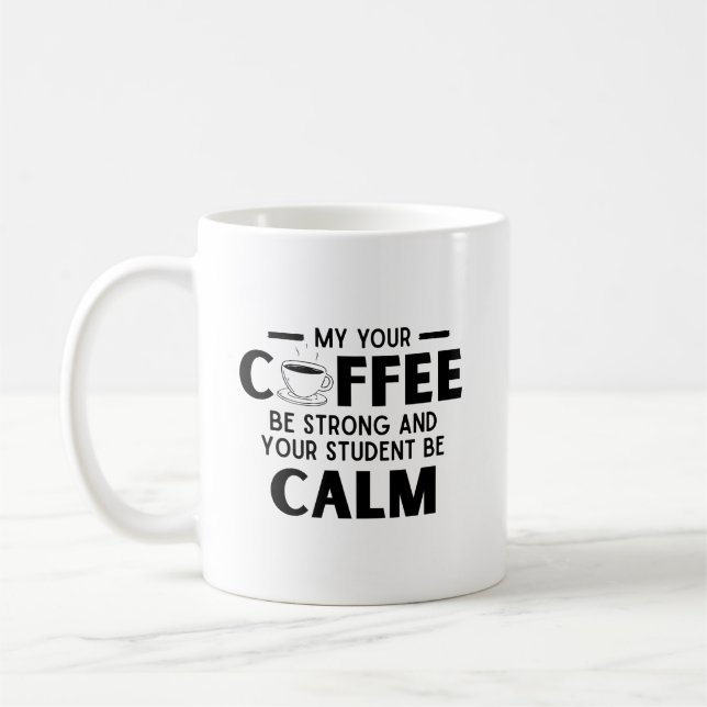 Taza De Café profesor de café divertido (Izquierda)