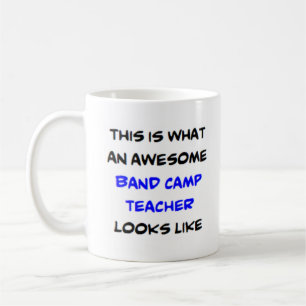 Taza De Café profesor de campamento de banda, impresionante