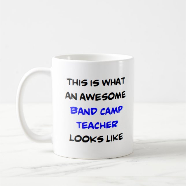 Taza De Café profesor de campamento de banda, impresionante (Izquierda)