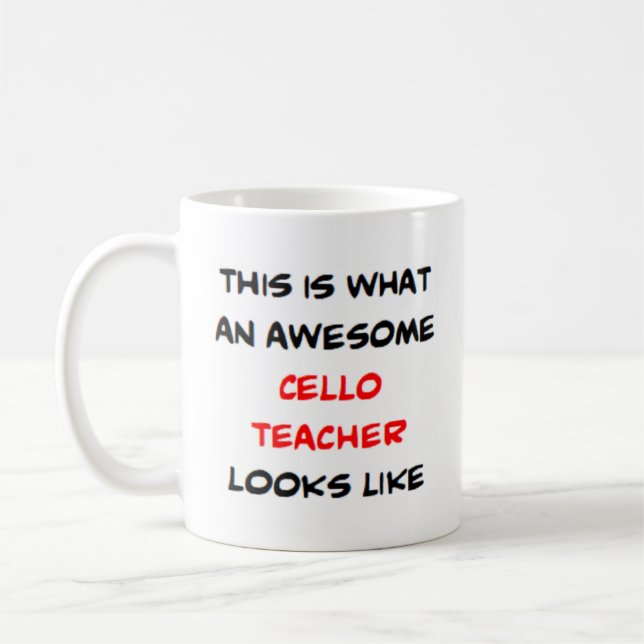 Taza De Café profesor de cello, impresionante (Izquierda)