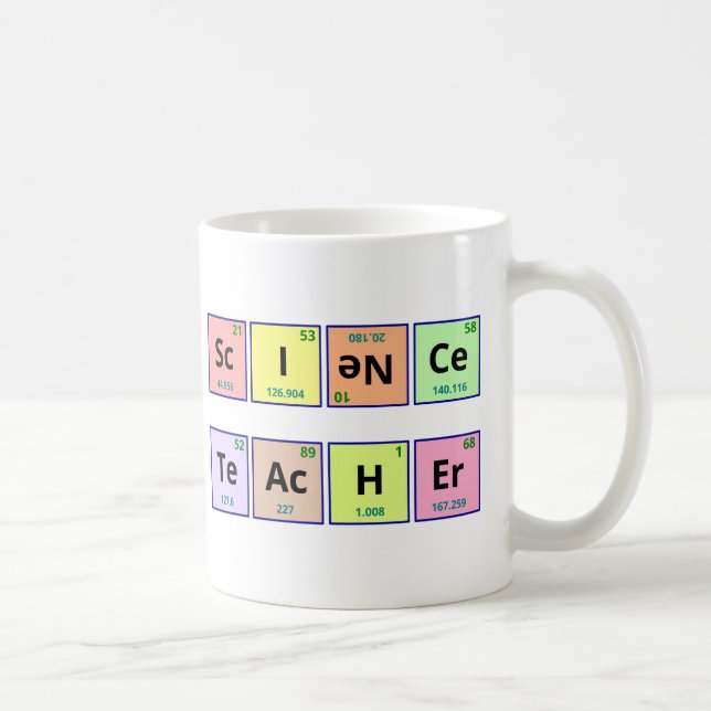 Taza De Café Profesor de ciencias (Derecha)
