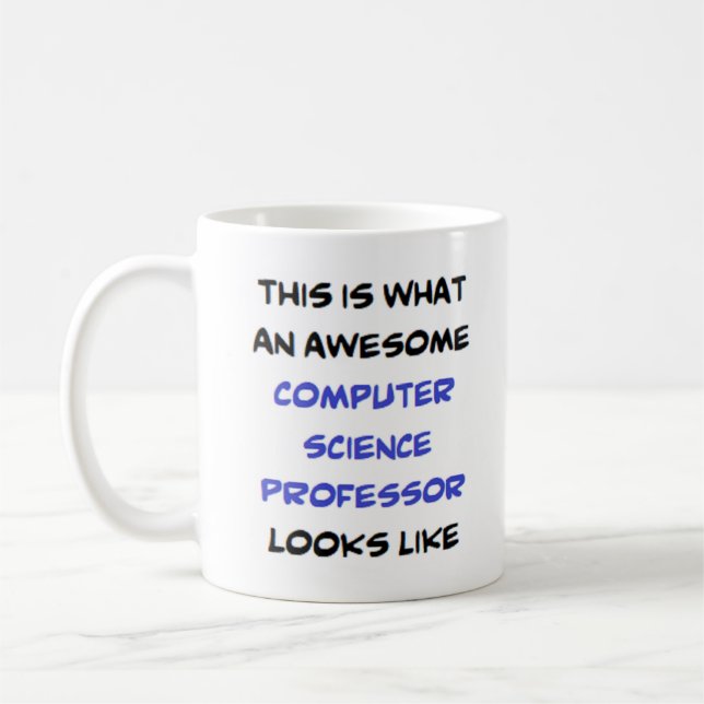 Taza De Café profesor de ciencias de la computación, impresiona (Izquierda)