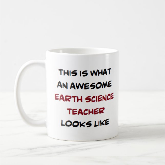 Taza De Café profesor de ciencias de la tierra, impresionante (Izquierda)