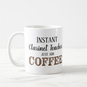 Taza De Café Profesor de Clarinet instantáneo simplemente agreg