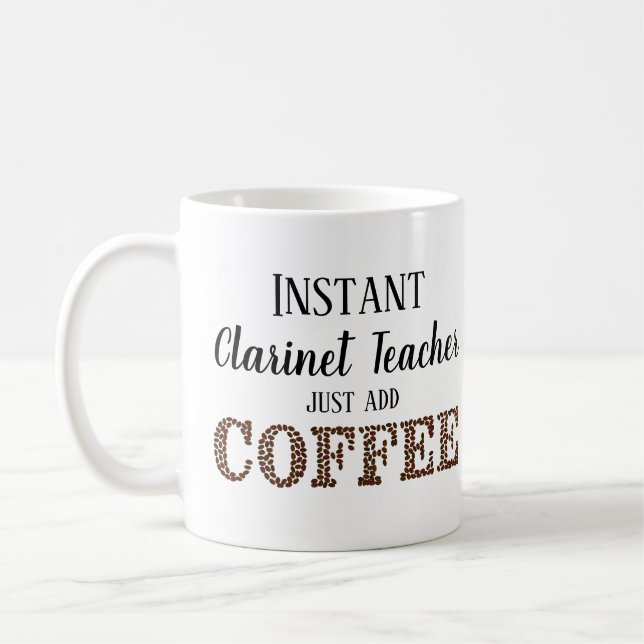 Taza De Café Profesor de Clarinet instantáneo simplemente agreg (Izquierda)