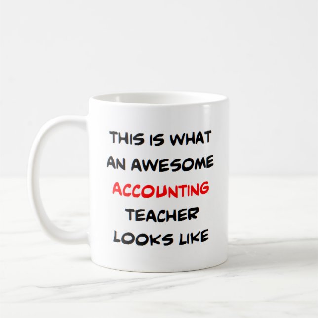 Taza De Café profesor de contabilidad, impresionante (Izquierda)