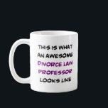 Taza De Café profesor de derecho de divorcio, genial<br><div class="desc">profesor de derecho de divorcio</div>