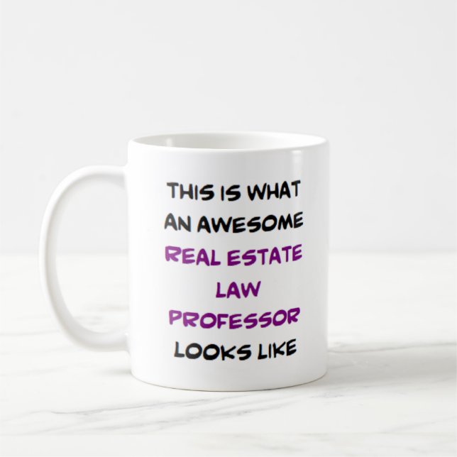 Taza De Café profesor de derecho inmobiliario, impresionante (Izquierda)