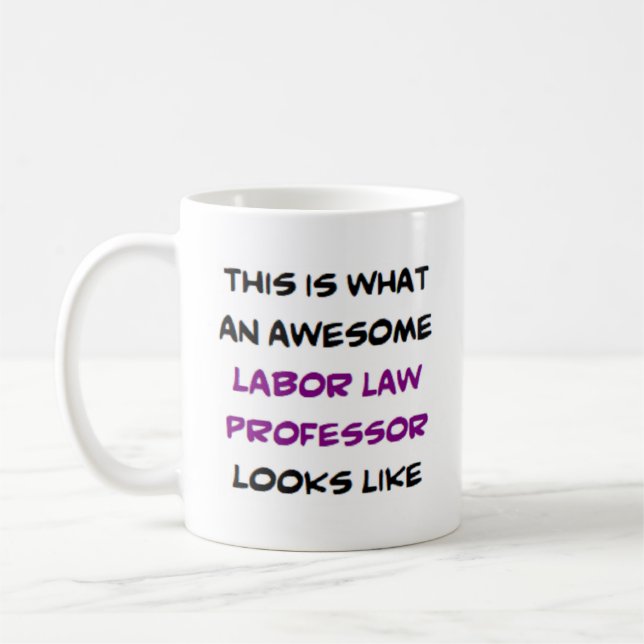 Taza De Café profesor de derecho laboral, impresionante (Izquierda)
