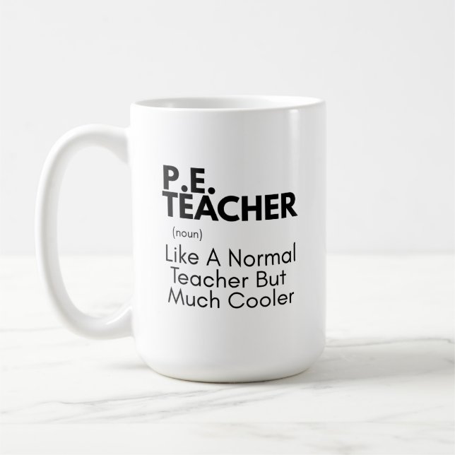 Taza De Café Profesor de EF divertido definido (Izquierda)