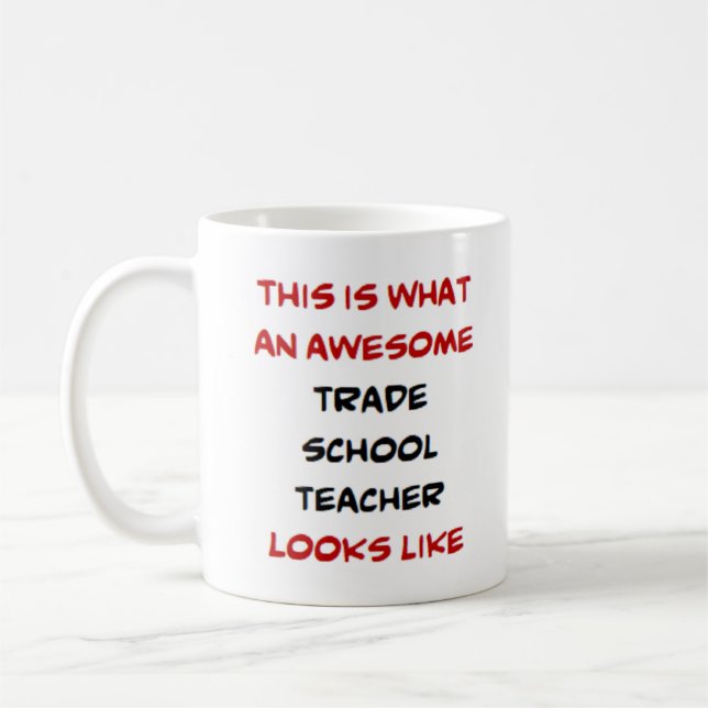 Taza De Café profesor de escuela de comercio, impresionante (Izquierda)