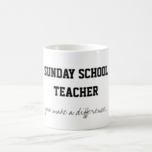 Taza De Café Profesor de escuela dominical (Centro)