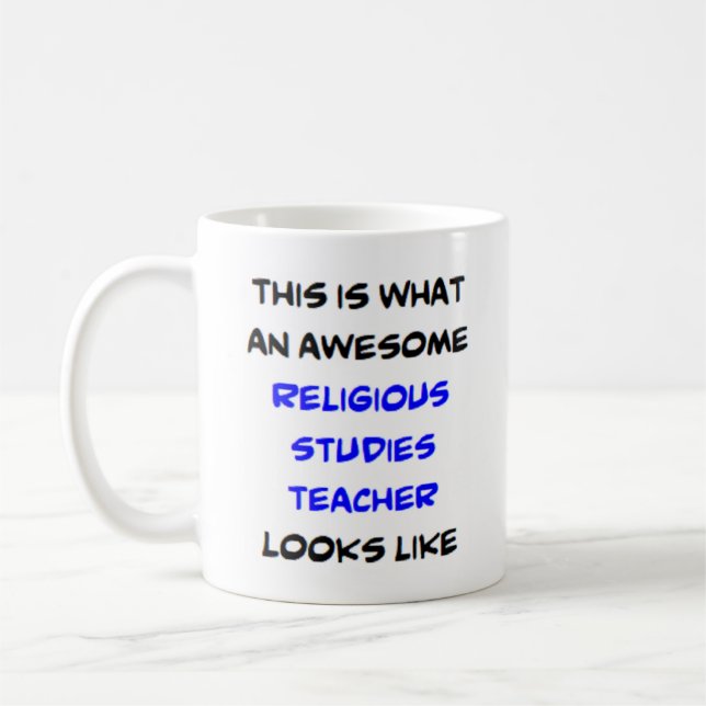 Taza De Café profesor de estudios religiosos, impresionante (Izquierda)