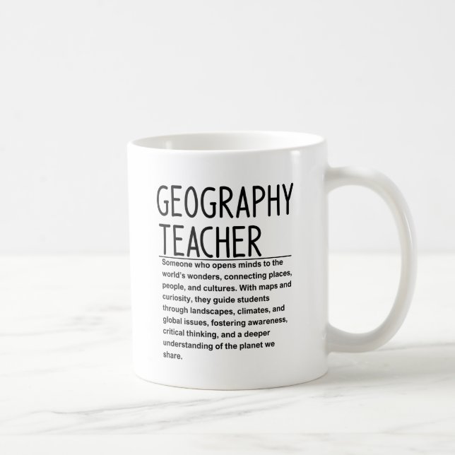 Taza De Café profesor de geografía (Derecha)