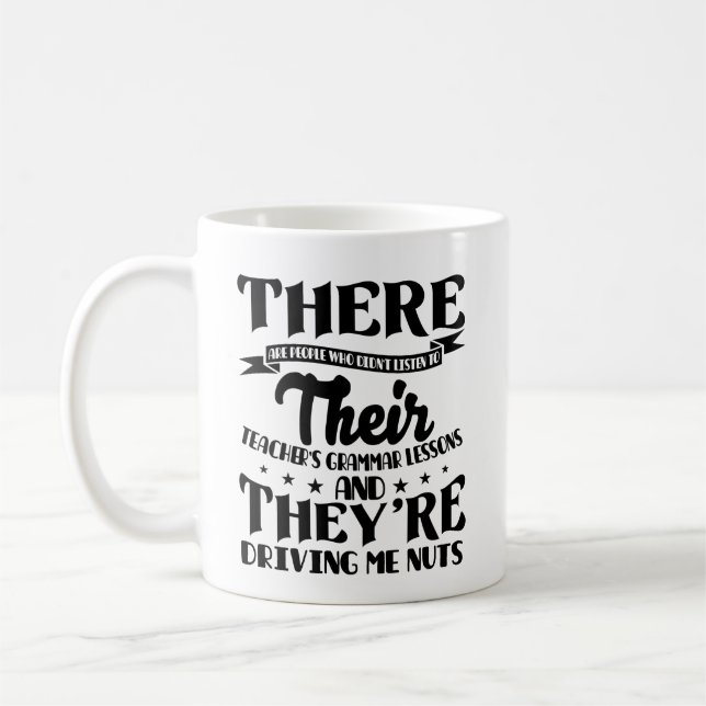 Taza De Café Profesor de gramática inglés (Izquierda)